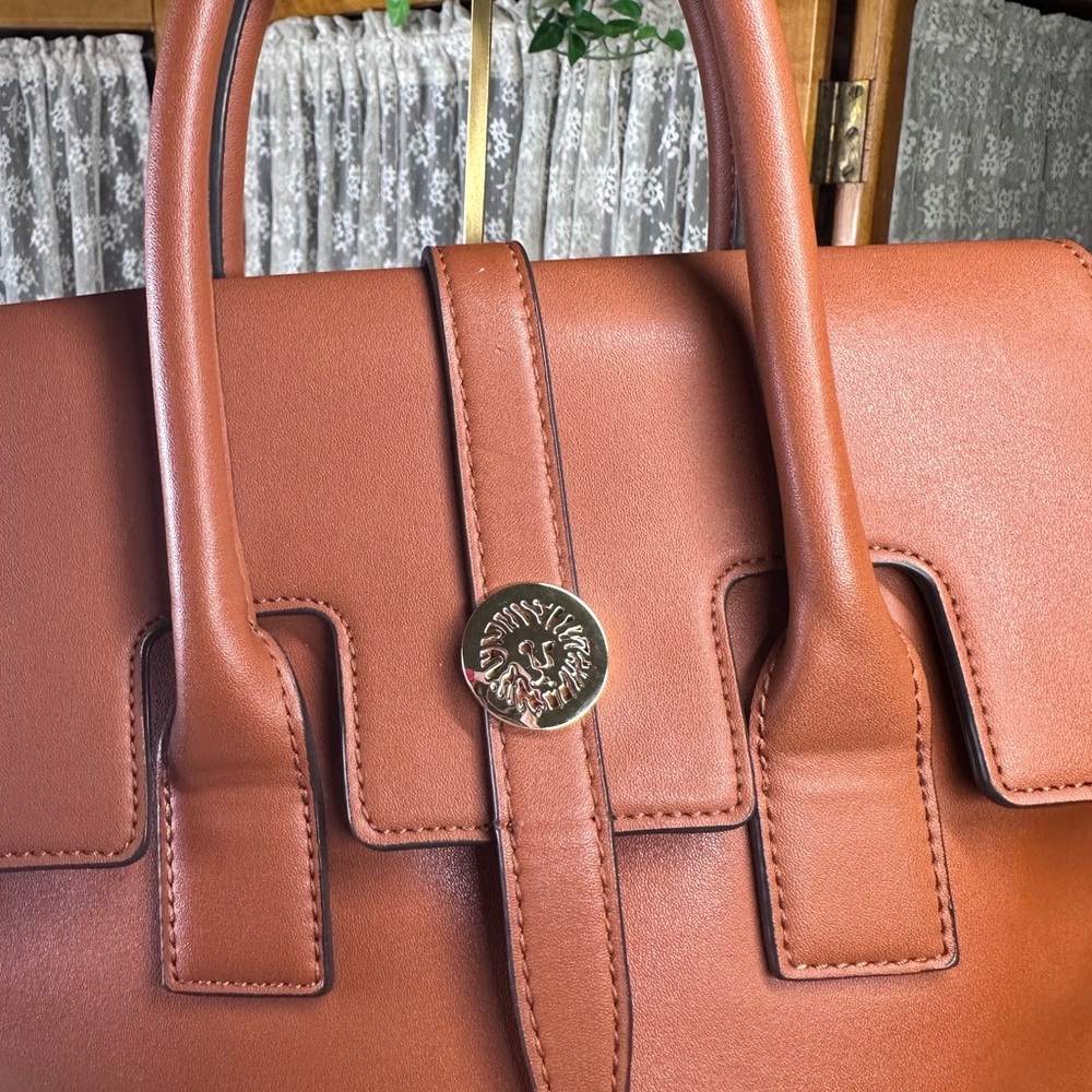 Anne Klein Brown Backpack with Structured Design - Picture 13 of 13